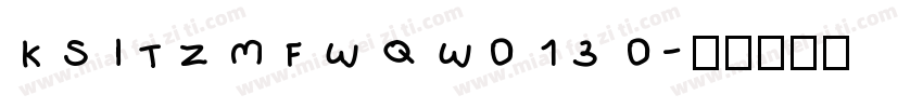 KSITZMFWQW0 13 0字体转换